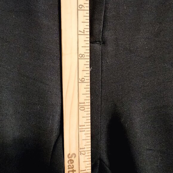 EILEEN FISHER Pants L Stretch Viscose Jersey Slouch Tapered Black USA Minimalist - Picture 13 of 16